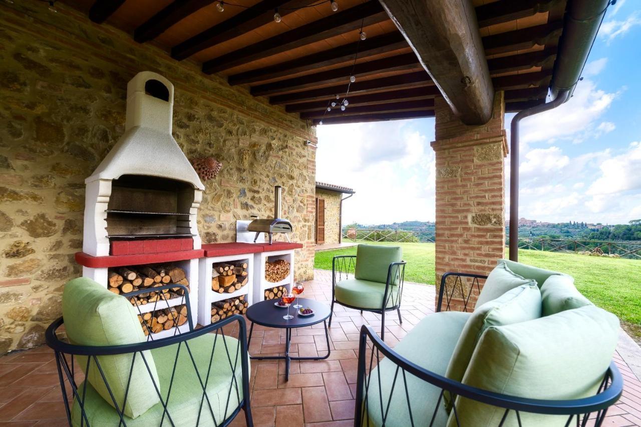 Casa Ora D'Oro - Panoramic Views / Pool / Private Garden Villa Trequanda Luaran gambar